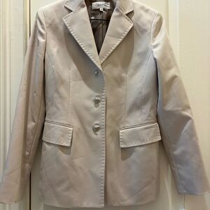 NWT VINTAGE Y2K CALVIN KLEIN WOMEN'S KHAKI PANTSUIT